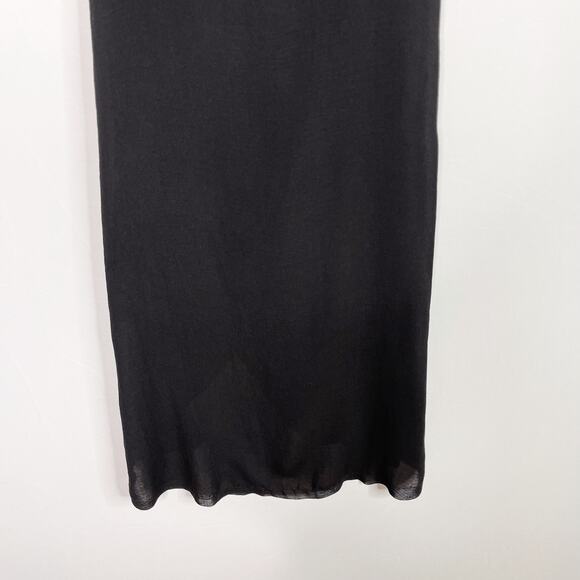 H&M Black Size 6 Faux Wrap High Low Dress Sleeveless Lined Cocktail Layered - Picture 7 of 10